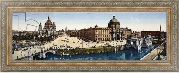 Постер View of Berlin at the turn of the century с типом исполнения На холсте в раме в багетной раме 484.M48.310