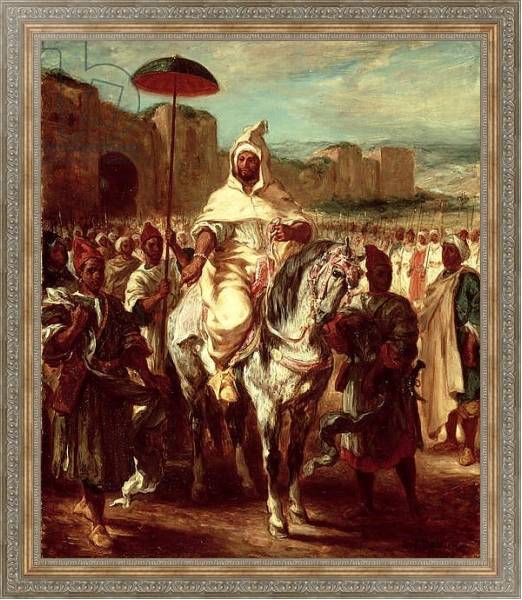 Постер Abd Ar-Rahman, Sultan of Morocco, 1845 с типом исполнения На холсте в раме в багетной раме 484.M48.310