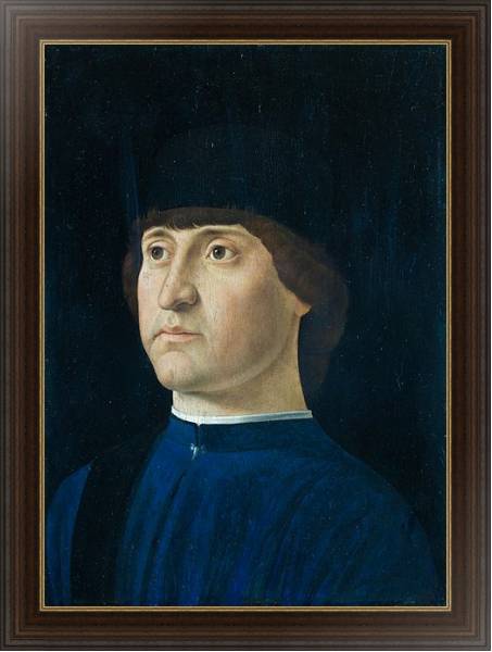 Постер Портрет мужчины 28 с типом исполнения На холсте в раме в багетной раме 1.023.151