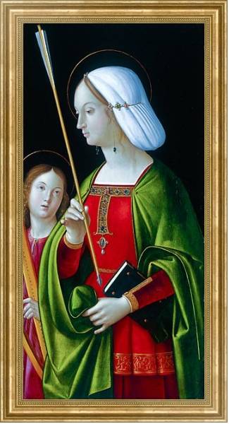 Постер Святой Урсула 2 с типом исполнения На холсте в раме в багетной раме NA033.1.051