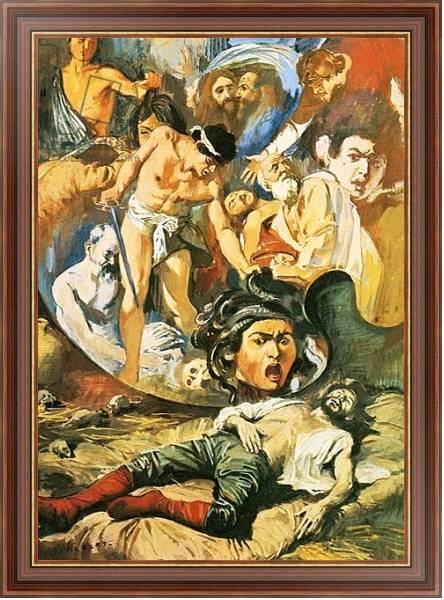 Постер The death of Caravaggio с типом исполнения На холсте в раме в багетной раме 35-M719P-83