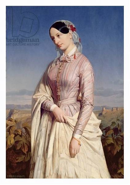 Постер Portrait of a Woman, c.1846 с типом исполнения На холсте в раме в багетной раме 221-03
