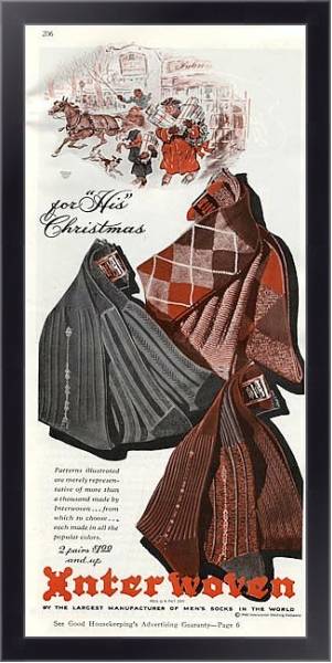 Постер Ретро-Реклама 56 с типом исполнения На холсте в раме в багетной раме 221-01