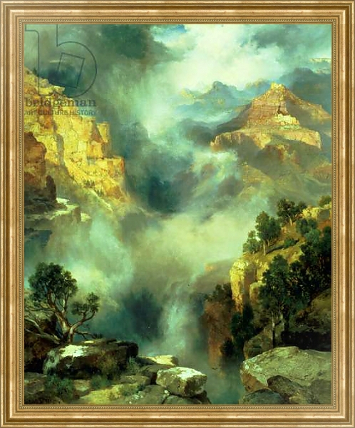 Постер Mist in the Canyon, 1914 с типом исполнения На холсте в раме в багетной раме NA033.1.051