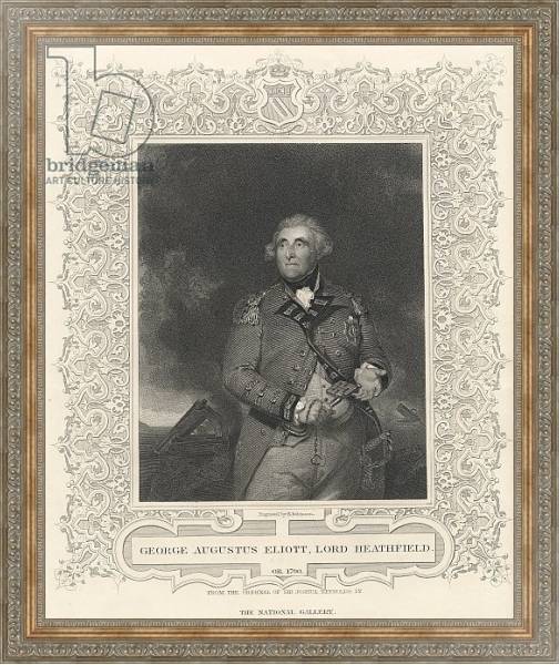 Постер George Augustus Eliott, 1st Baron Heathfield с типом исполнения На холсте в раме в багетной раме 484.M48.310