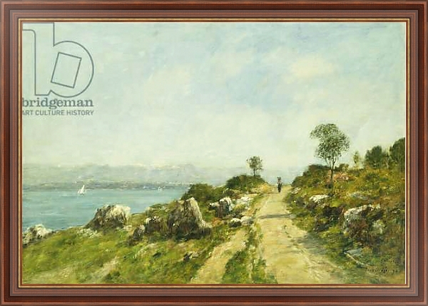 Постер The Road, Antibes; Antibes, la Route, 1893 с типом исполнения На холсте в раме в багетной раме 35-M719P-83