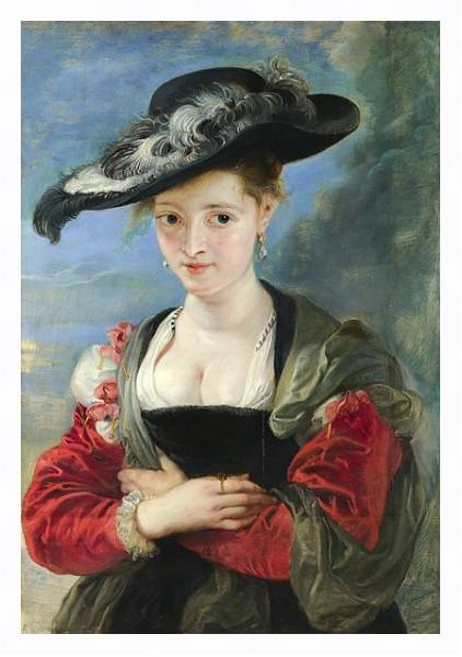 Постер Портрет Сюзанны Лунден с типом исполнения На холсте в раме в багетной раме 221-03