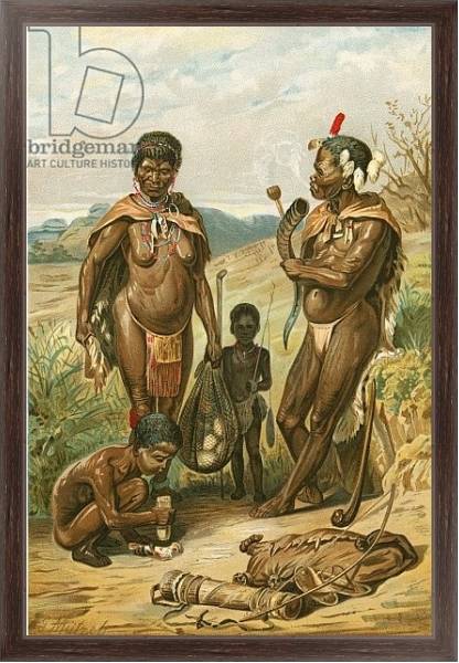 Постер Bushman family с типом исполнения На холсте в раме в багетной раме 221-02
