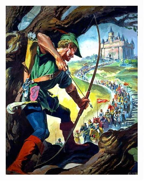 Постер Robin Hood с типом исполнения На холсте в раме в багетной раме 221-03