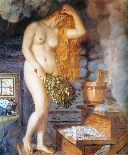 Постер Русская  Венера с типом исполнения На холсте без рамы