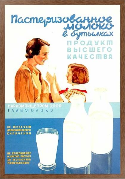 Постер Ретро-Реклама 298 с типом исполнения На холсте в раме в багетной раме 1727.4310