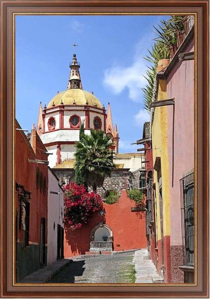 Постер Город Сан-Мигель-де-Альенде. Мексика 2 с типом исполнения На холсте в раме в багетной раме 35-M719P-83