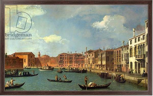Постер View of the Canal of Santa Chiara, Venice с типом исполнения На холсте в раме в багетной раме 221-02