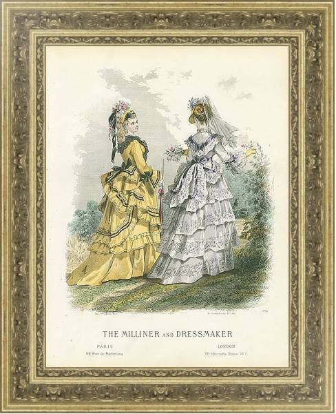 Постер The Milliner and Dressmaker №6 с типом исполнения С оформлением в багетной раме NA014.1.037
