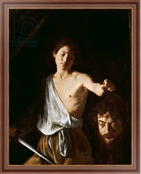 Постер David with the Head of Goliath, 1606 с типом исполнения На холсте в раме в багетной раме 35-M719P-83