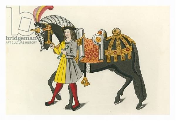 Постер Horse and Attendant, 1511 с типом исполнения На холсте в раме в багетной раме 221-03