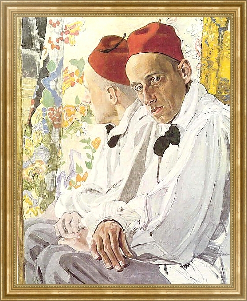 Постер Портрет Всеволода Эмильевича Мейерхольда с типом исполнения На холсте в раме в багетной раме NA033.1.051