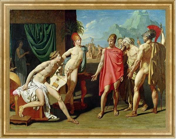 Постер Ambassadors Sent by Agamemnon to Urge Achilles to Fight, 1801 с типом исполнения На холсте в раме в багетной раме NA033.1.051
