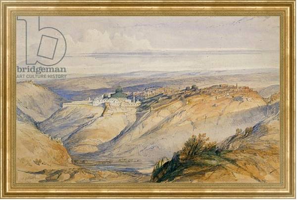 Постер Jerusalem, 1845 с типом исполнения На холсте в раме в багетной раме NA033.1.051