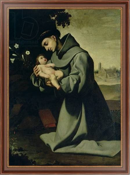 Постер St. Anthony of Padua с типом исполнения На холсте в раме в багетной раме 35-M719P-83