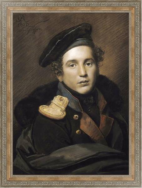 Постер Портрет Петра Алексеевича Оленина. 1813 с типом исполнения На холсте в раме в багетной раме 484.M48.310