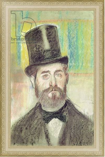 Постер Man in an Opera Hat с типом исполнения На холсте в раме в багетной раме 484.M48.725