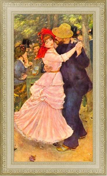 Постер Танцы в Буживале с типом исполнения На холсте в раме в багетной раме 484.M48.725