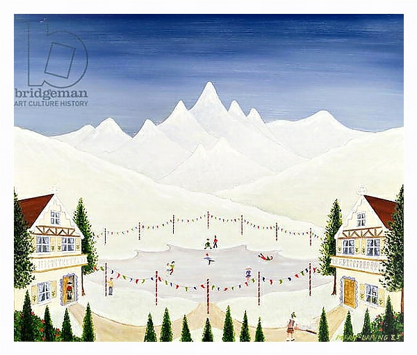 Постер Skating in St.Moritz с типом исполнения На холсте в раме в багетной раме 221-03