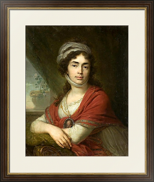 Постер Портрет Марфы (Марии) Дмитриевны Дуниной с типом исполнения Под стеклом в багетной раме 1.023.036