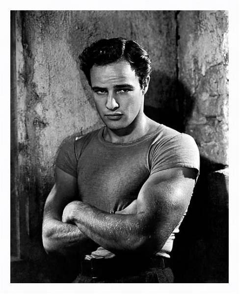 Постер Brando, Marlon (A Streetcar Named Desire) 2 с типом исполнения На холсте в раме в багетной раме 221-03