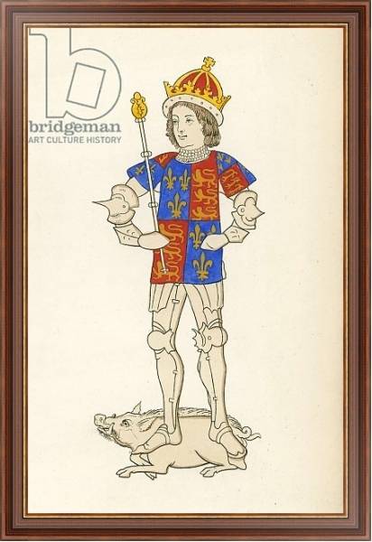 Постер King Richard III, 1483-85 с типом исполнения На холсте в раме в багетной раме 35-M719P-83