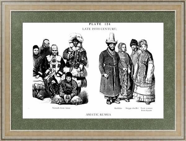 Постер Fin du XIXè Siècle, Russie Asiatique, Late 19Th Century, Asiatic Russia 2 с типом исполнения Акварель в раме в багетной раме 485.M40.584