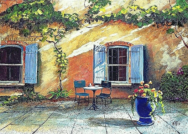 Постер Shuttered Windows, Provence, France, 1999 с типом исполнения На холсте без рамы