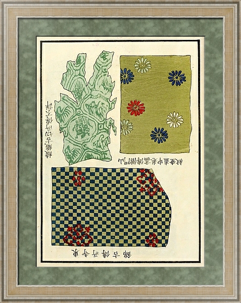 Постер Chinese prints pl.116 с типом исполнения Акварель в раме в багетной раме 485.M40.584