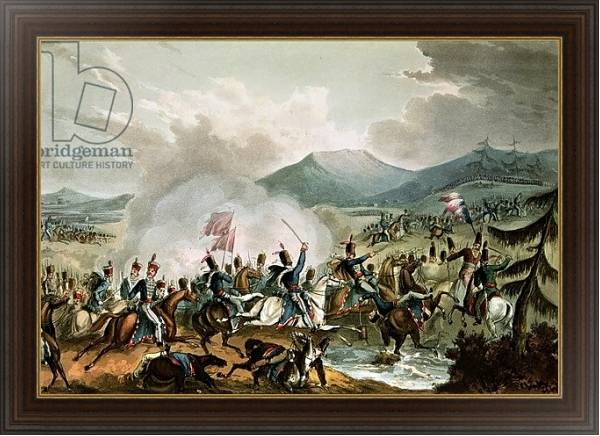 Постер Battle of Morales, 2nd June, 1813: engraved by Thomas Sutherland с типом исполнения На холсте в раме в багетной раме 1.023.151