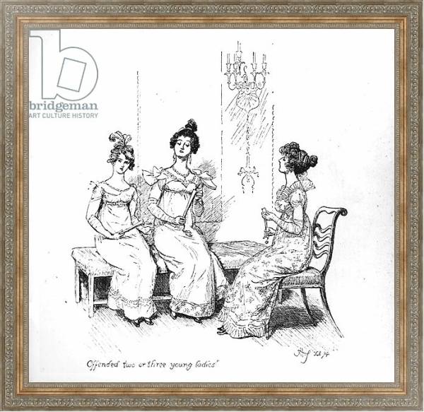 Постер The Bingley sisters from 'Pride and Prejudice' by Jane Austen, 1894 с типом исполнения На холсте в раме в багетной раме 484.M48.310