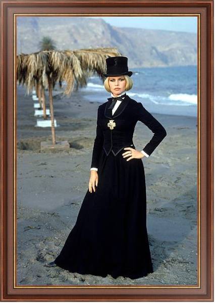 Постер Bardot, Brigitte 34 с типом исполнения На холсте в раме в багетной раме 35-M719P-83