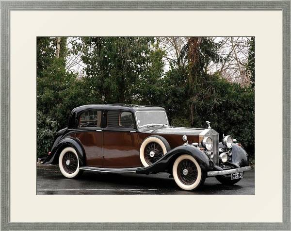 Постер Rolls-Royce 25 30 Sport Saloon '1938 с типом исполнения Под стеклом в багетной раме 1727.2510