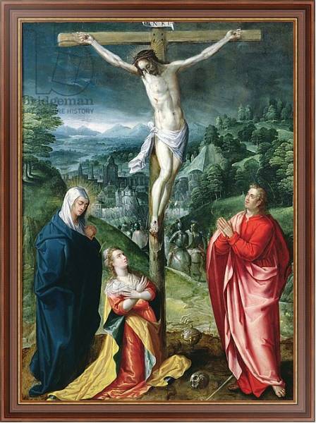 Постер The Crucifixion с типом исполнения На холсте в раме в багетной раме 35-M719P-83