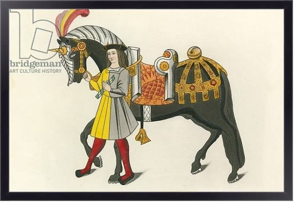 Постер Horse and Attendant, 1511 с типом исполнения На холсте в раме в багетной раме 221-01