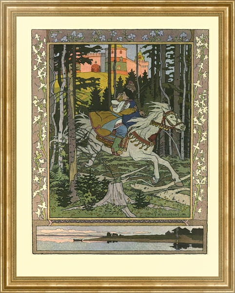 Постер Русские народные сказки 6 с типом исполнения На холсте в раме в багетной раме NA033.1.051