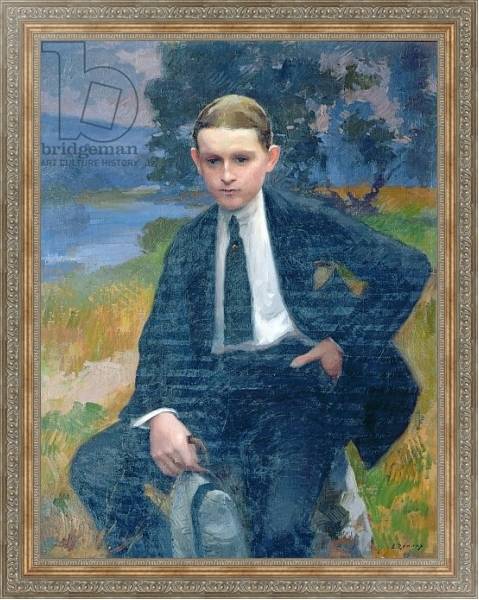Постер Portrait of Marcel Renoux aged about 13 or 14 с типом исполнения На холсте в раме в багетной раме 484.M48.310