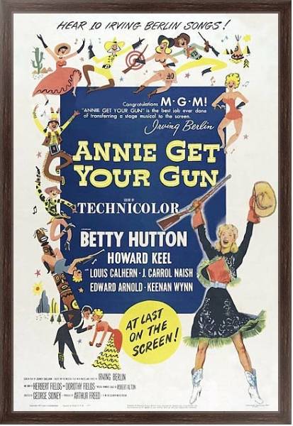Постер Poster - Annie Get Your Gun с типом исполнения На холсте в раме в багетной раме 221-02