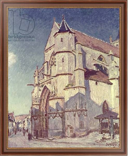 Постер The Church at Moret, 1894 с типом исполнения На холсте в раме в багетной раме 35-M719P-83