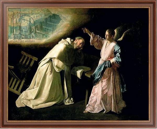 Постер Vision of St. Peter Nolasco, 1629 с типом исполнения На холсте в раме в багетной раме 35-M719P-83