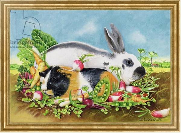 Постер Rabbit and Guinea Pig, 1998 с типом исполнения На холсте в раме в багетной раме NA033.1.051