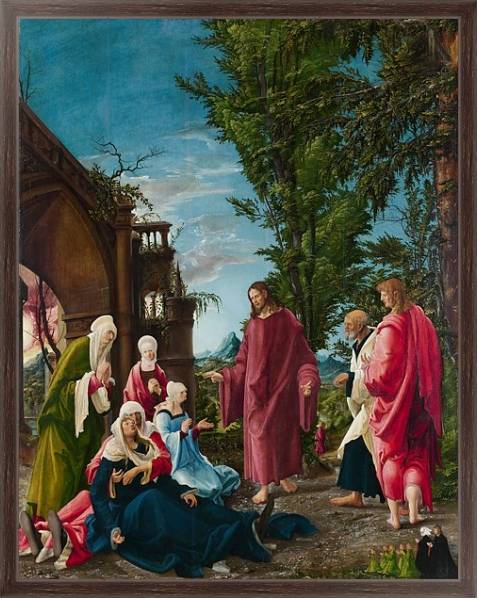 Постер Христос, покидающий свою мать с типом исполнения На холсте в раме в багетной раме 221-02