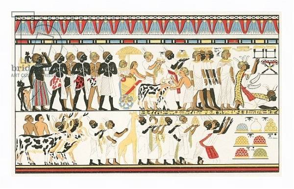 Постер Hamitic art work: Wall inscriptions of Old Egypt с типом исполнения На холсте в раме в багетной раме 221-03