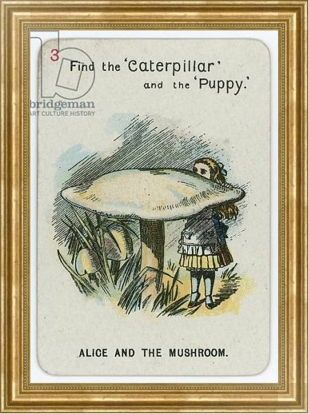 Постер Alice and the Mushroom с типом исполнения На холсте в раме в багетной раме NA033.1.051