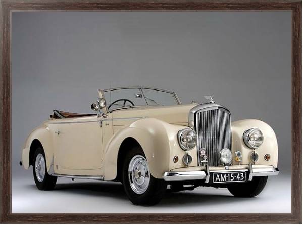 Постер Bentley Mark VI Drophead Coupe '1948 с типом исполнения На холсте в раме в багетной раме 221-02